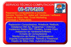 SERVICIO TECNICO COMPUTACION; REDES, MANTENCION WEB, MANTENCION COMPUTADORES, NOTEBOOK. Contacto: 09-5764286 www.reparaciondepc.tk - www.netbox.cl  Anuncios de Computación en Vitacura |  Servicio tecnico en computacion notebook domicilio , cel 9-5764286..., Servicio tecnico en computacion notebook domicilio , cel 9-5764286...